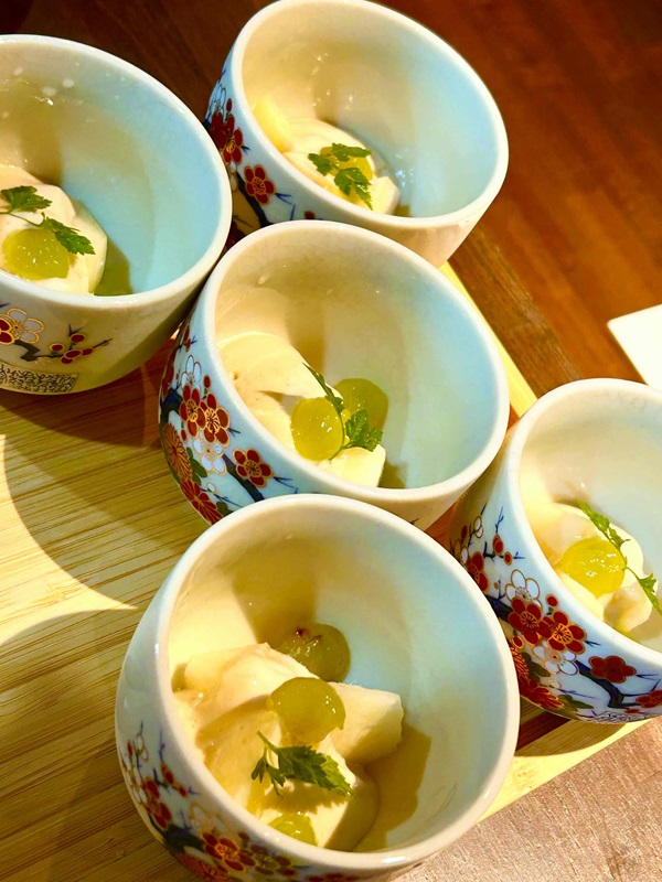 ｢桃とデラウェアの白和え｣